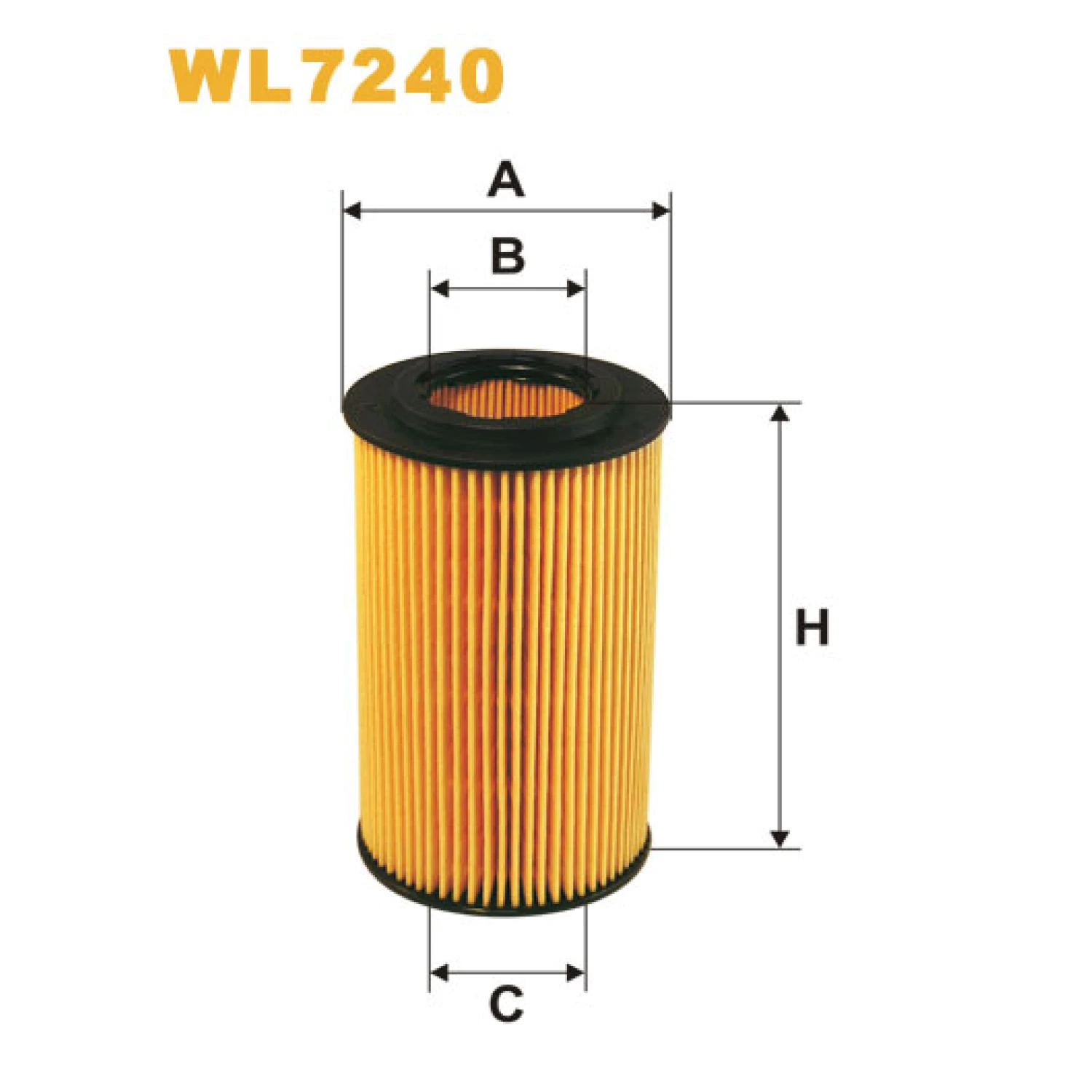 Фільтр оливи WIX FILTERS Jeep Grand Cherokee II, Mercedes C (W202/W203/W204), CLC (CL203), CLK (C2 (WL7240)