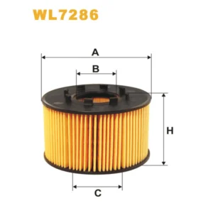 Фільтр оливи WIX FILTERS Ford Mondeo III (00-07), Transit (00), Jaguar X-Type (CF1), LDV Limited C (WL7286)
