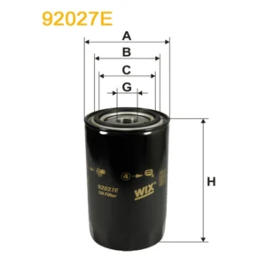 Фільтр оливи WIX FILTERS Autosan H, Tam 110, Volvo F 10, F 12, F 4, F 6, FL 4, N 10, N 12, Volvo B (92027E)