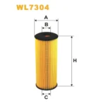 Фільтр оливи WIX FILTERS Mercedes C (W202/W203), CLK (C208), E (W124/W210), G (W461/W463), M (W163 (WL7304)