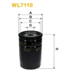 Фільтр оливи WIX FILTERS BMW Serie 3 (E21), Serie 3 (E30), Serie 5 (E12), Serie 5 (E28), Serie 5 ( (WL7110)