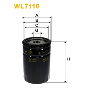 Фільтр оливи WIX FILTERS BMW Serie 3 (E21), Serie 3 (E30), Serie 5 (E12), Serie 5 (E28), Serie 5 ( (WL7110)