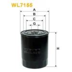 Фільтр оливи WIX FILTERS Ford Maverick I, Nissan Almera (N15), Patrol, Patrol GR, Pick Up, Primera (WL7155)