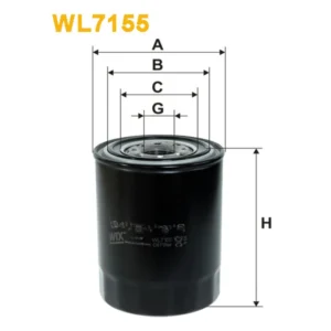 Фільтр оливи WIX FILTERS Ford Maverick I, Nissan Almera (N15), Patrol, Patrol GR, Pick Up, Primera (WL7155)