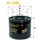 Фільтр оливи WIX FILTERS Renault Espace III (96-02), Laguna I, Safrane (WL7298)