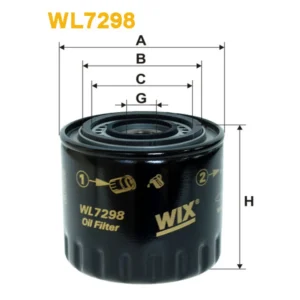 Фільтр оливи WIX FILTERS Renault Espace III (96-02), Laguna I, Safrane (WL7298)