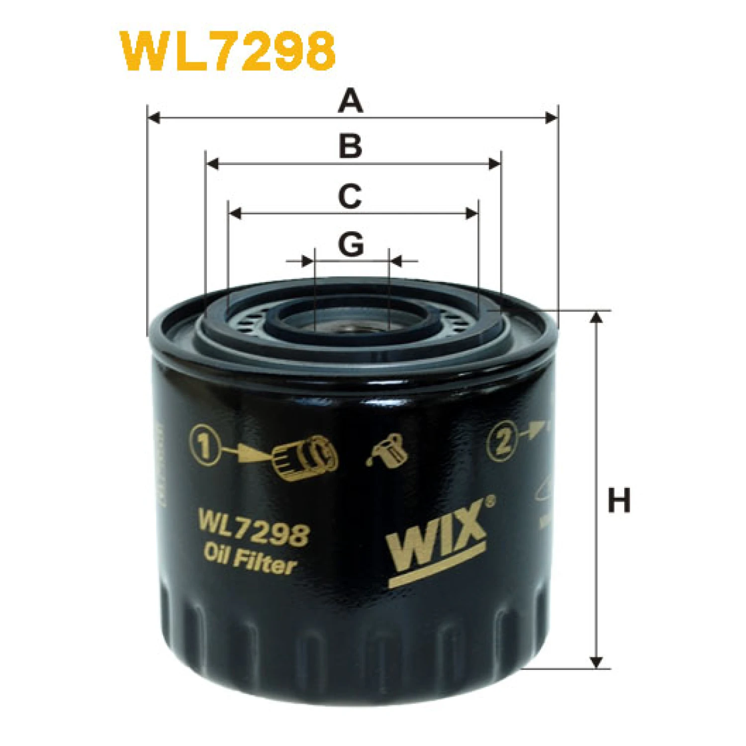 Фільтр оливи WIX FILTERS Renault Espace III (96-02), Laguna I, Safrane (WL7298)