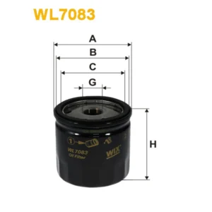 Фільтр оливи WIX FILTERS Alfa Romeo 145, 146, 147, 155, 156, 166, Ferrari Tractors, Fiat Brava, Br (WL7083)