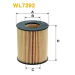 Фільтр оливи WIX FILTERS Ford Galaxy II, Mondeo III (00-07), Mondeo IV (07-), S-Max, Mazda 6 (GG/GY) (WL7292)