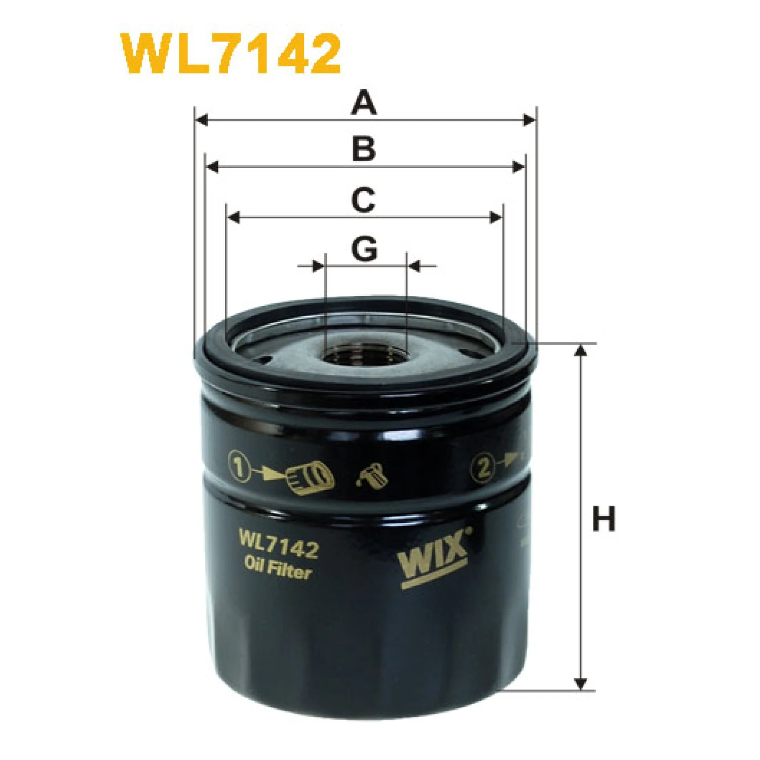 Фільтр оливи WIX FILTERS FSO Polonez, Polonez Atu, Polonez Caro, LDV Limited Sherpa, Rover MG (ZR/ (WL7142)