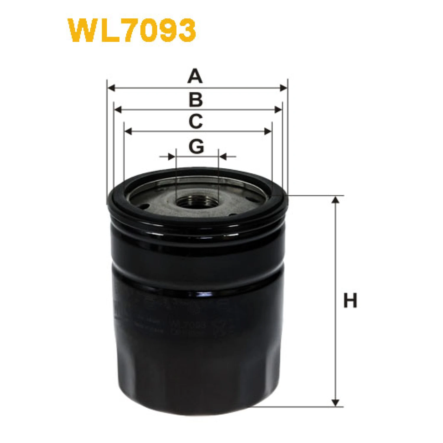 Фільтр оливи WIX FILTERS Ford Escort, Fiesta Courier, Fiesta III (89-95), Fiesta IV (96-02), Monde (WL7093)