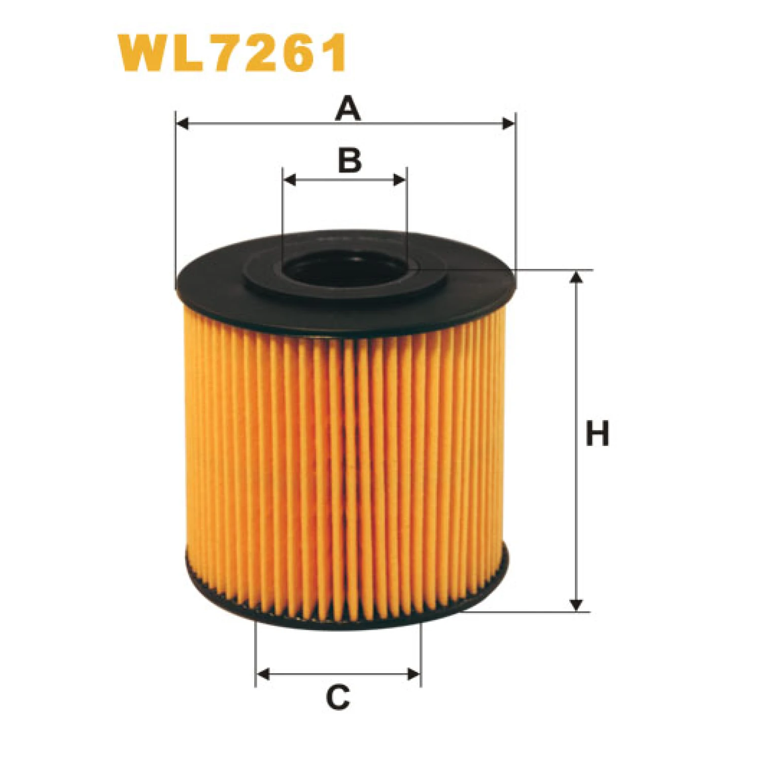 Фільтр оливи WIX FILTERS Volvo C70, S40, S60, S70, S80, V40, V70, XC70, XC90 (WL7261)