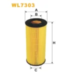 Фільтр оливи WIX FILTERS BMW Serie 1 (E81/E82/E87/E88), Serie 3 (E46), Serie 3 (E90/E91/E92/E93), (WL7303)
