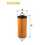 Фільтр оливи WIX FILTERS Evobus Citaro, Citaro LE, Integro, Intouro, Setra S 400, Tourino, Kaessbo (92038E)