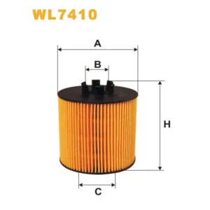 Фільтр оливи WIX FILTERS Audi A3 II, Seat Altea, Cordoba III, Ibiza V, Leon II, Toledo III, Skoda (WL7410)