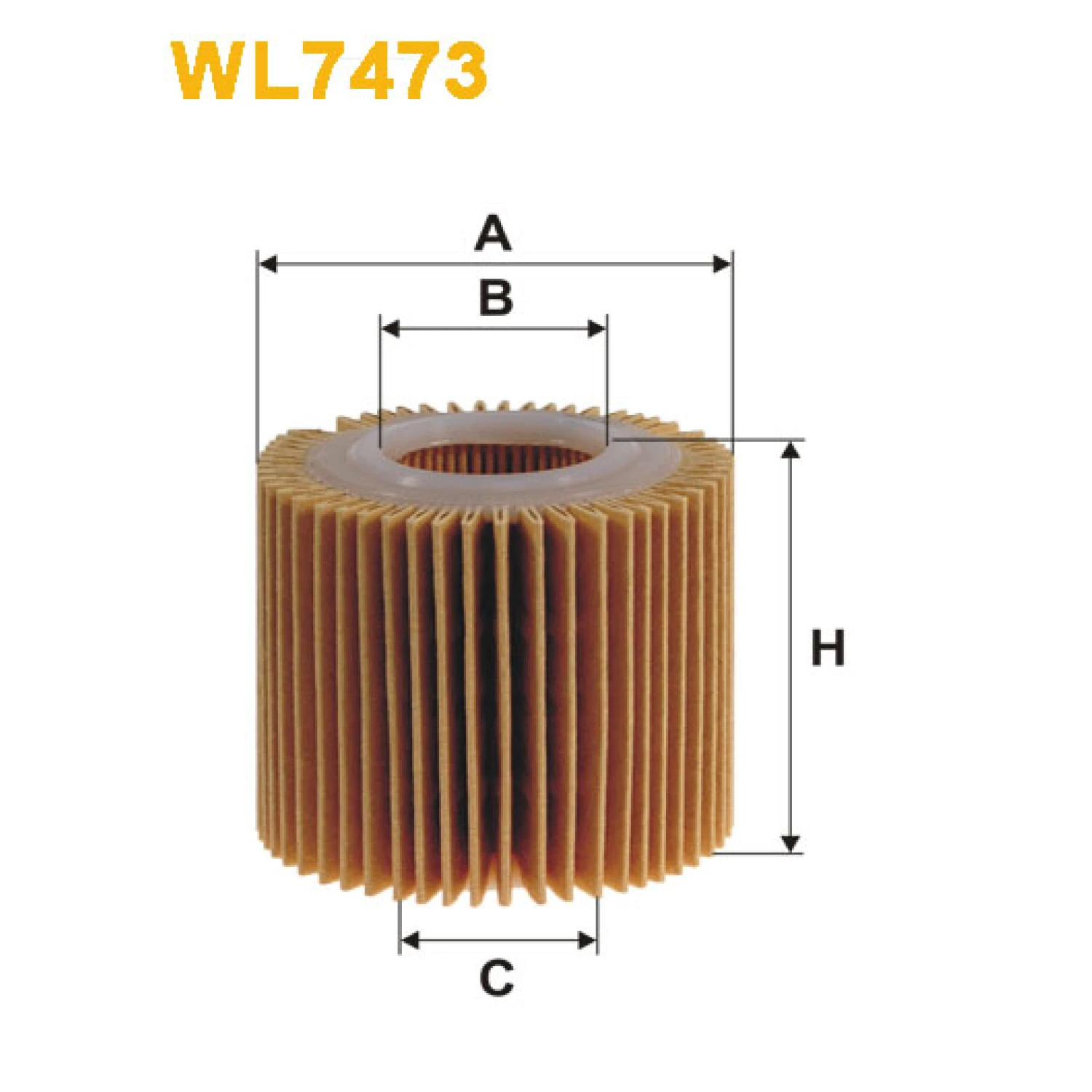 Фільтр оливи WIX FILTERS Daihatsu Materia, Sirion II, Subaru Justy IV, Toyota Auris, Avensis III, (WL7473)