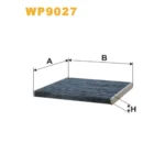 Фільтр салону WIX FILTERS Subaru Legacy III, Outback II, Toyota Avensis Verso, Camry FF, Celica II (WP9027)