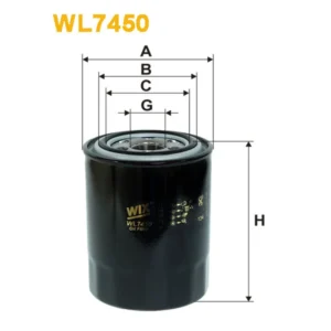 Фільтр оливи WIX FILTERS Hyundai H 1, Kia Sorento (WL7450)