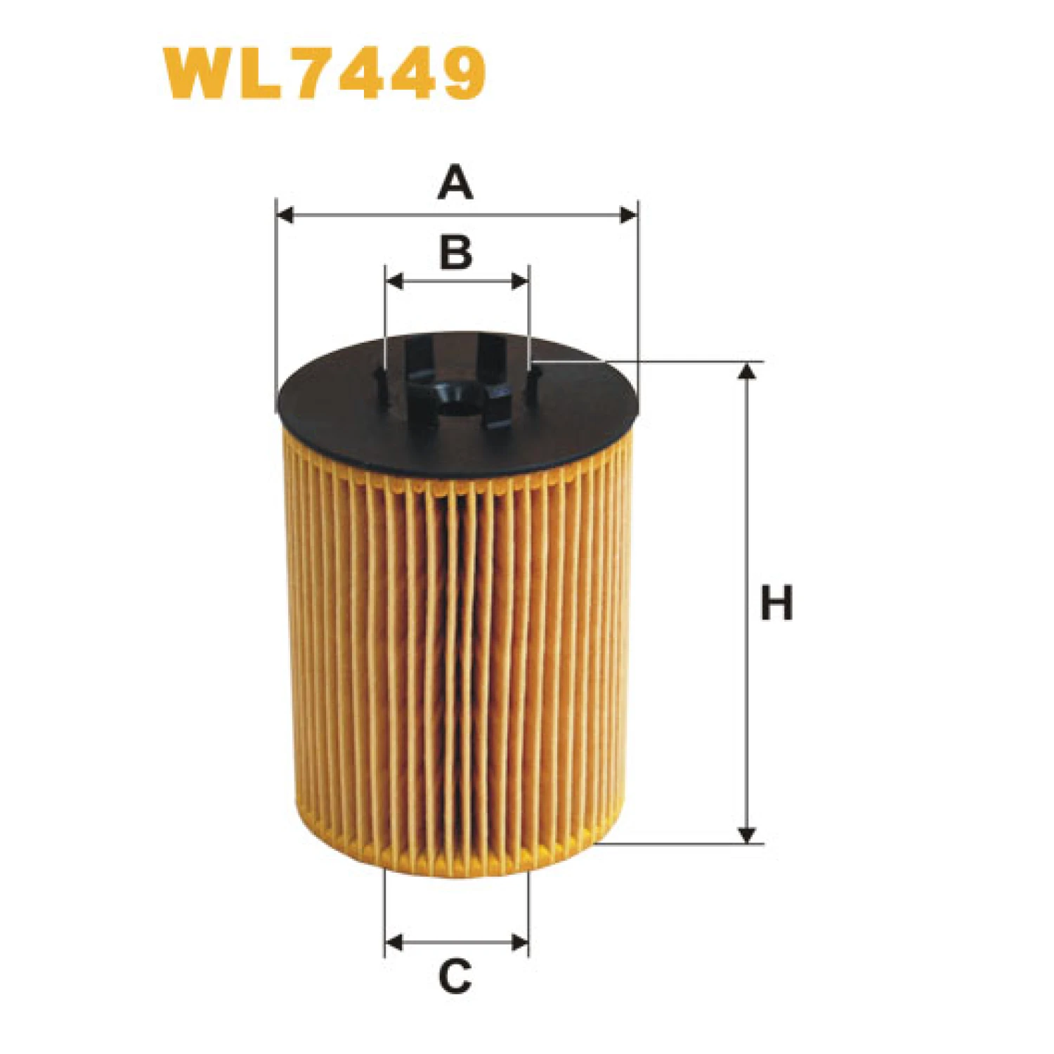 Фільтр оливи WIX FILTERS BMW Serie 6 (E63/E64), Serie 7 (E65/E66), Serie X5 (E53) (WL7449)