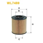 Фільтр оливи WIX FILTERS Seat, Skoda, Volkswagen 1.2TDI (WL7489)