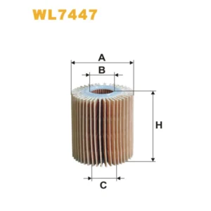 Фільтр оливи WIX FILTERS Lexus IS, Toyota Auris, Avensis II, Avensis III, Corolla Verso, Corolla X (WL7447)