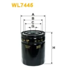 Фільтр оливи WIX FILTERS Iveco Daily V/Ecodaily, Rapido, Otokar Centro, Citroen Jumper III, Fiat D (WL7445)