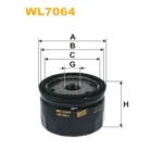 Фільтр оливи WIX FILTERS Agria, Ammann, Briggs&Stratton, Ferrari Tractors, Goldoni Tractors, Haulo (WL7064)