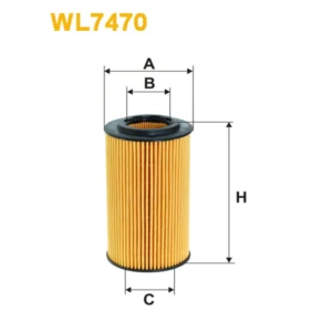 Фільтр оливи WIX FILTERS Mercedes C (W204/S204), CLS (C218), E (W212), GLK (X204), M (W166), SLK ( (WL7470)