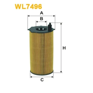 Фільтр оливи WIX FILTERS Dodge Nitro, Jeep Cherokee II, Cherokee III, Liberty I, Liberty II, Wrang (WL7496)