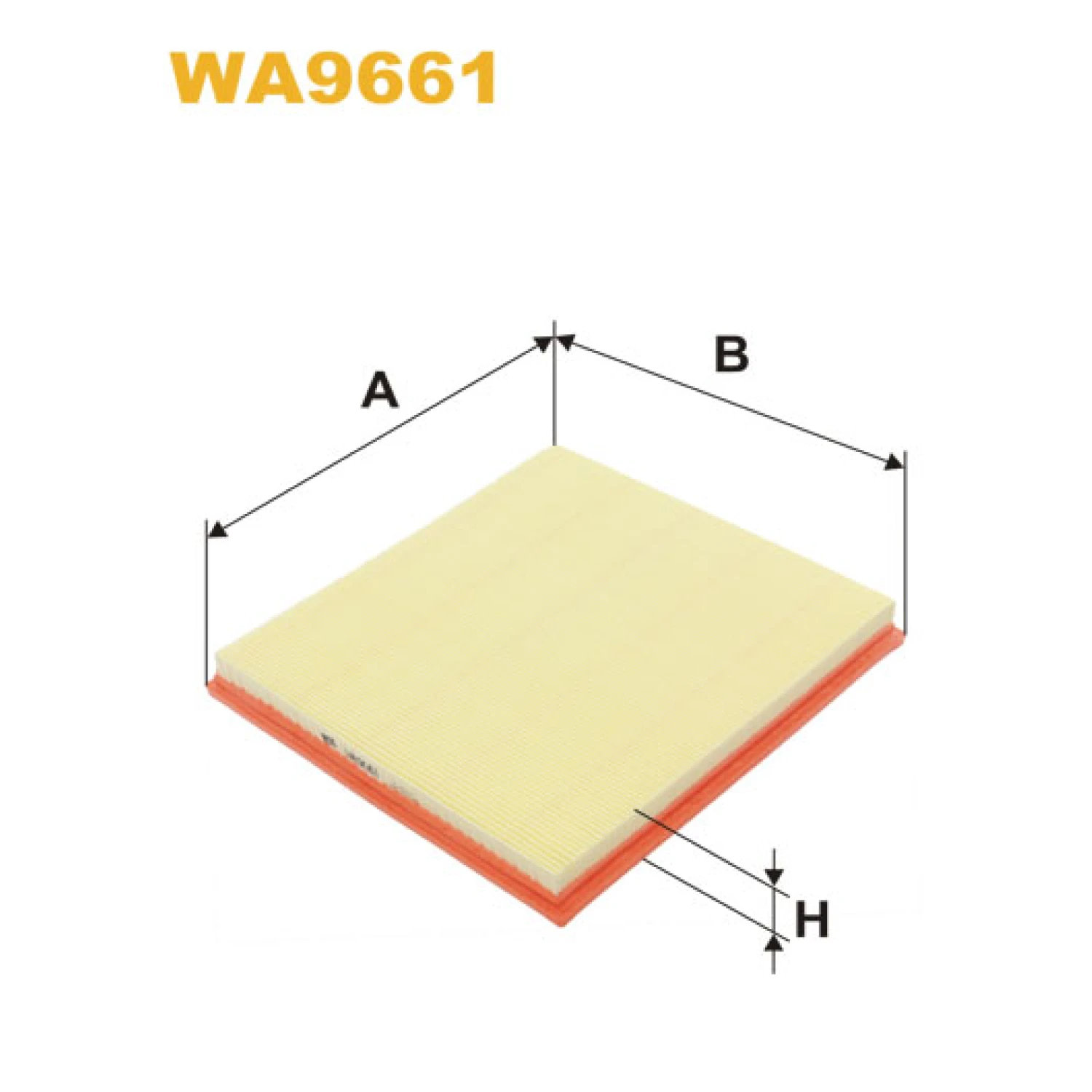 Фільтр повітряний WIX FILTERS BMW Serie 5 (F10/F11/F18), Serie 5 GT (F07GT), Serie 6 (F12), Serie 7 (WA9661)