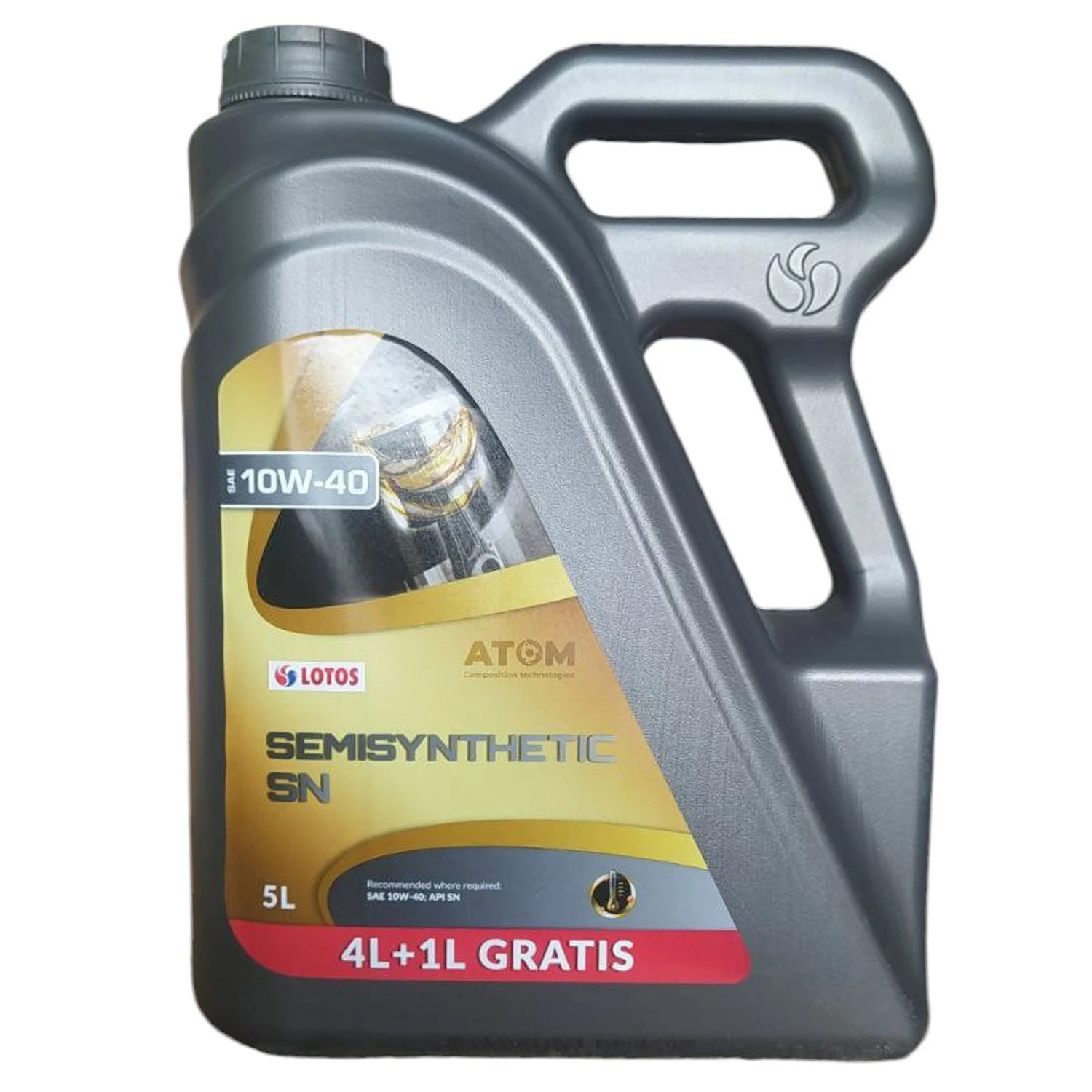 Олива моторна LOTOS Semisynthetic SN/CF 10W-40 4 л + 1 л (WF-K505K00-0H1)