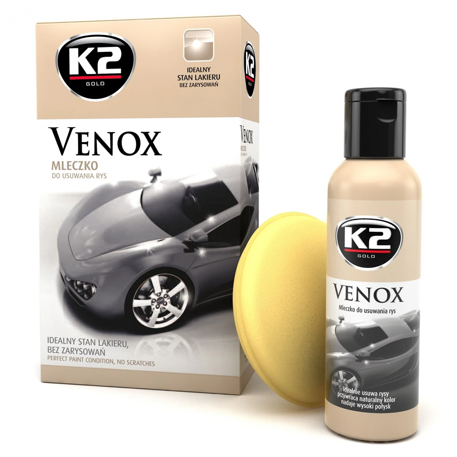 Поліроль для кузовa K2 Venox з губкою 180г (G0501)