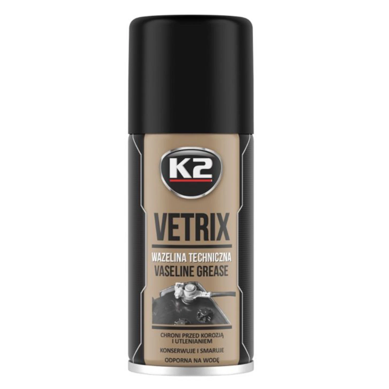 Мастило універсальне K2 Bond Vetrix Vaseline рідке синтетичне біле аерозоль 140 л (B400)