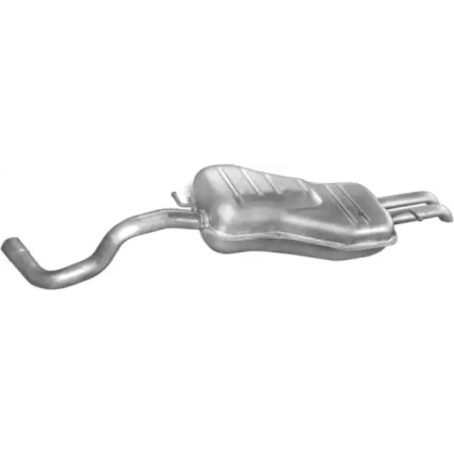 Глушник POLMO Skoda Octavia/Seat Toledo/VW Bora/VW GolfIV96- 1.9DTi алюмінізована сталь (24.37)