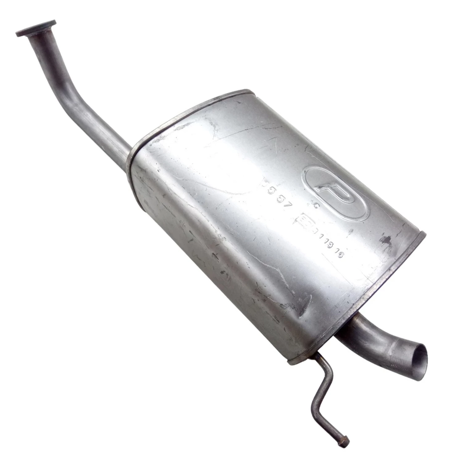 Глушник POLMO Chevrolet Lacetti хетчбек 1.4i/1.6i алюмінізована сталь (05.57)