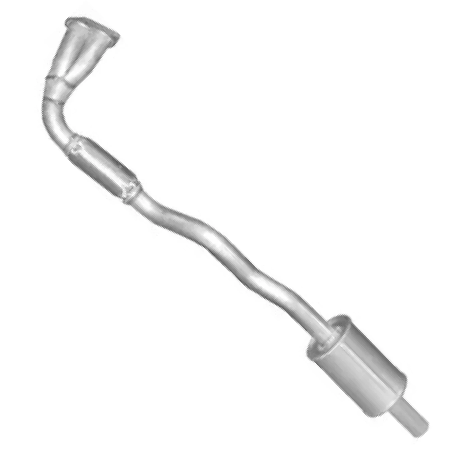 Вставка каталізатора POLMO Opel Astra G 1.4i/1.6i/1.8i 16V ; Zafira A 1.6i/1.8i 16V алюмінізована сталь (17.304)