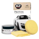 Поліроль восковий для кузова K2 Proton з губкою та ганчіркою 200г (G040)