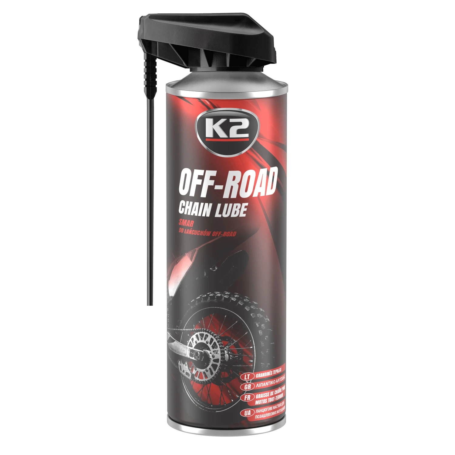 Мастило для ланцюгів K2 Off PRO Chain Lube аерозоль 500мл (W140)
