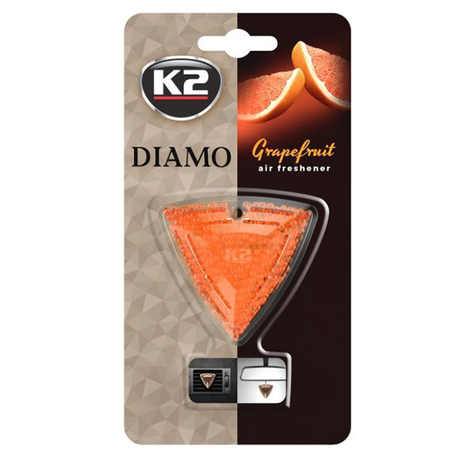 Ароматизатор для салону авто K2 Diamo Грейпфрут 15г (V88GRA)
