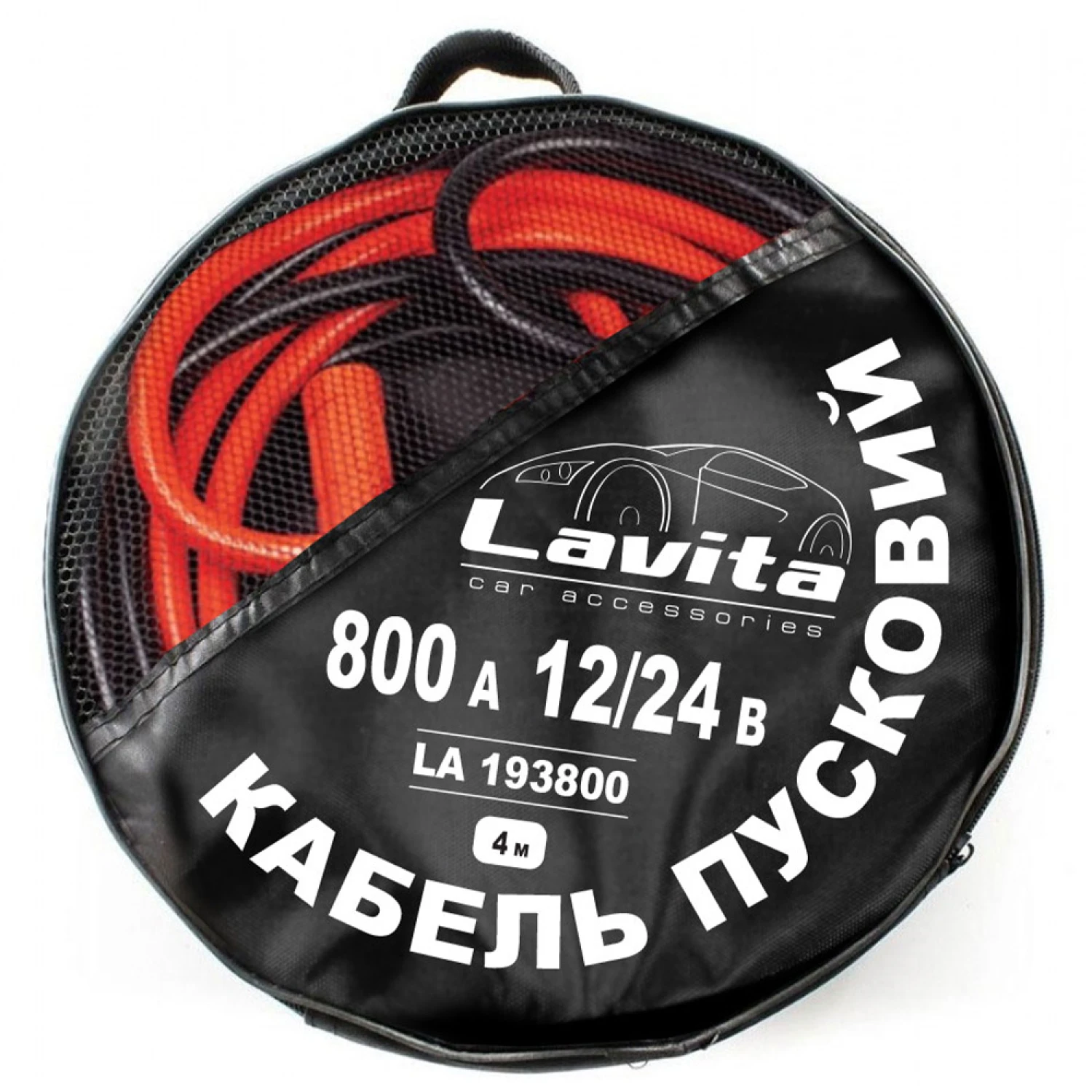 Дроти пускові LAVITA 800 А 4 м в сумці комплект 2 шт (LA 193800)