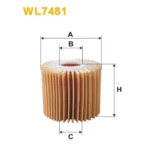 Фільтр оливи WIX FILTERS Toyota IQ, Urban Cruiser, Yaris II (WL7481)