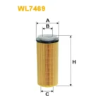 Фільтр оливи WIX FILTERS (WL7469)