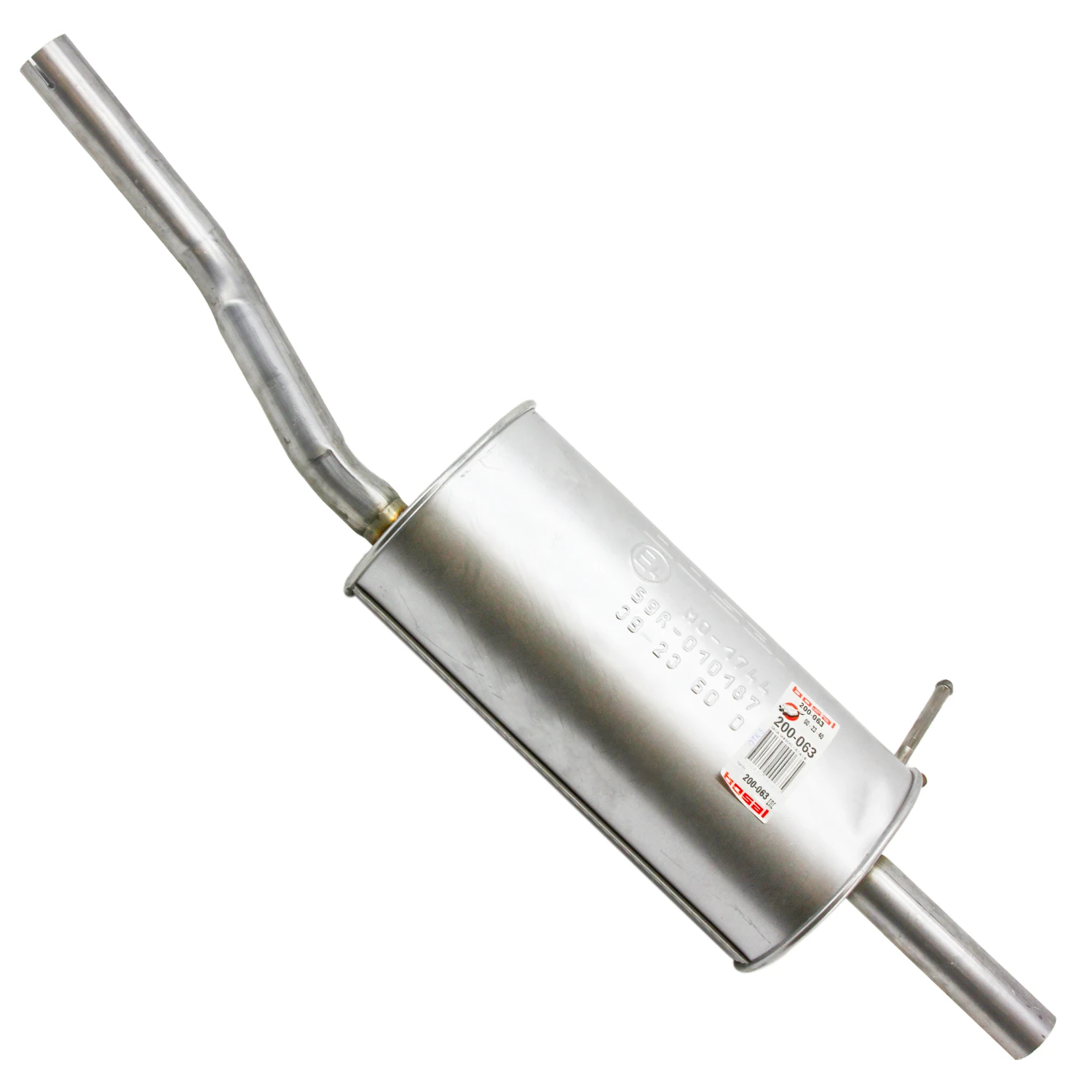 Глушник BOSAL Dacia Sandero 07-13, Dacia Sandero Stepway 09-12, Renault Sandero 07-13 алюмінізована сталь (200-063)