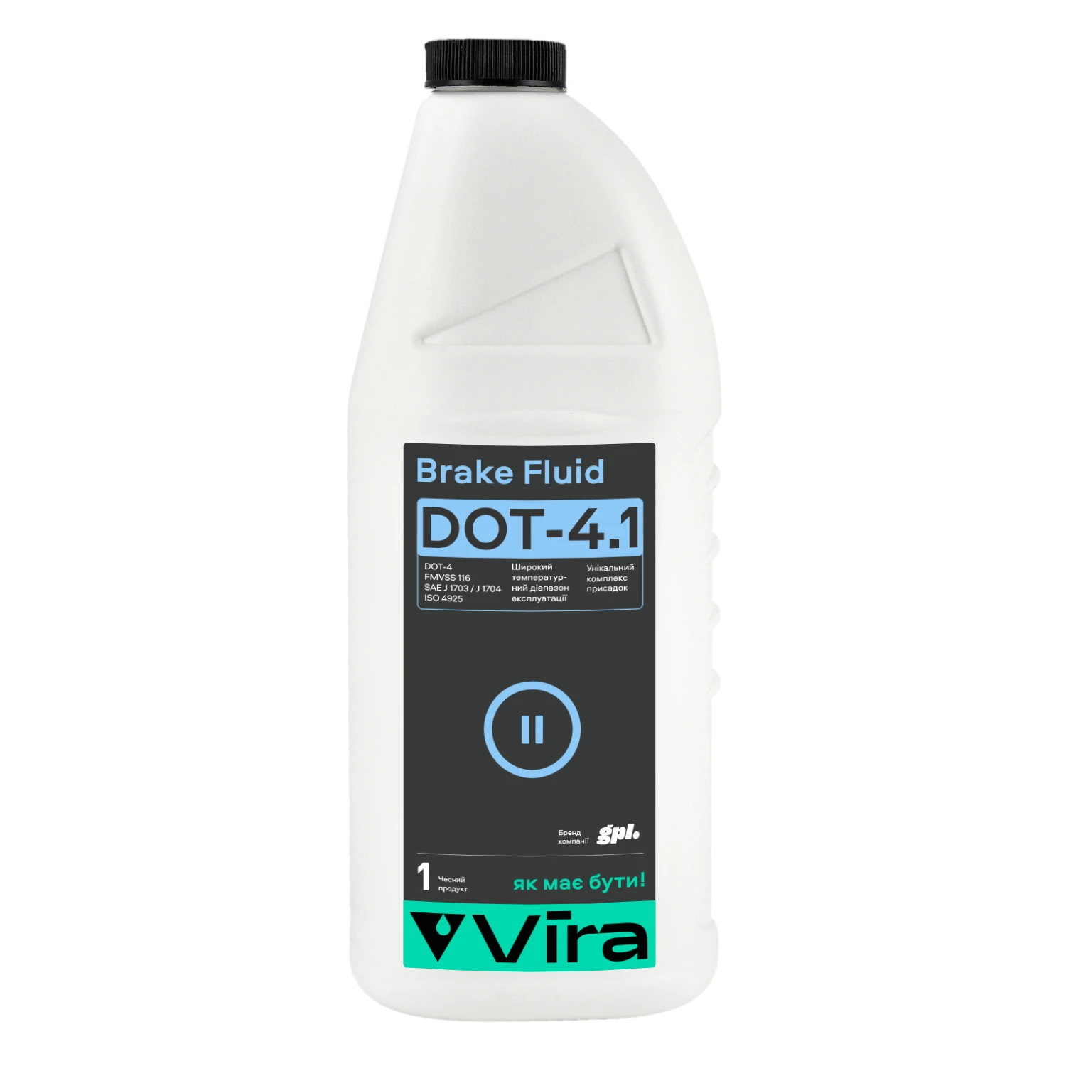 Рідина гальмівна VIRA Brake Fluid DOT-4.1 1 л (VI1102)