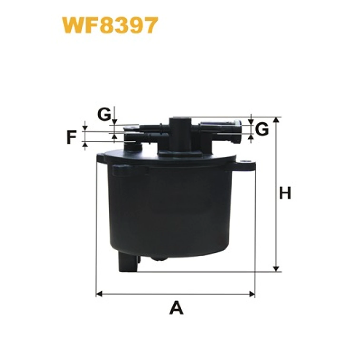 Фільтр паливний WIX FILTERS Citroën, Fiat, Ford (WF8397)