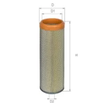 Фільтр повітряний ALPHA FILTER Еталон, TATA, JOHN DEERE 4000-Serie (В-054/2) Вторинний фільтр внутрішній (AF 0750B)