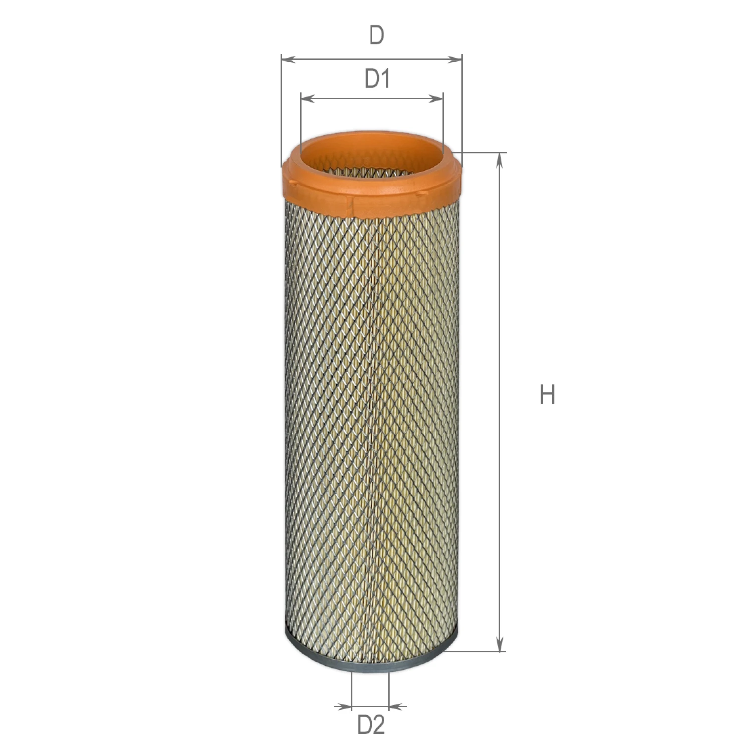 Фільтр повітряний ALPHA FILTER Еталон, TATA, JOHN DEERE 4000-Serie (В-054/2) Вторинний фільтр внутрішній (AF 0750B)