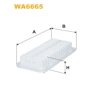 Фільтр повітряний WIX FILTERS Daihatsu Charade II, Subaru Trezia, Toyota Verso-S, Yaris II, Yaris III, Yaris/Yaris (WA6665)