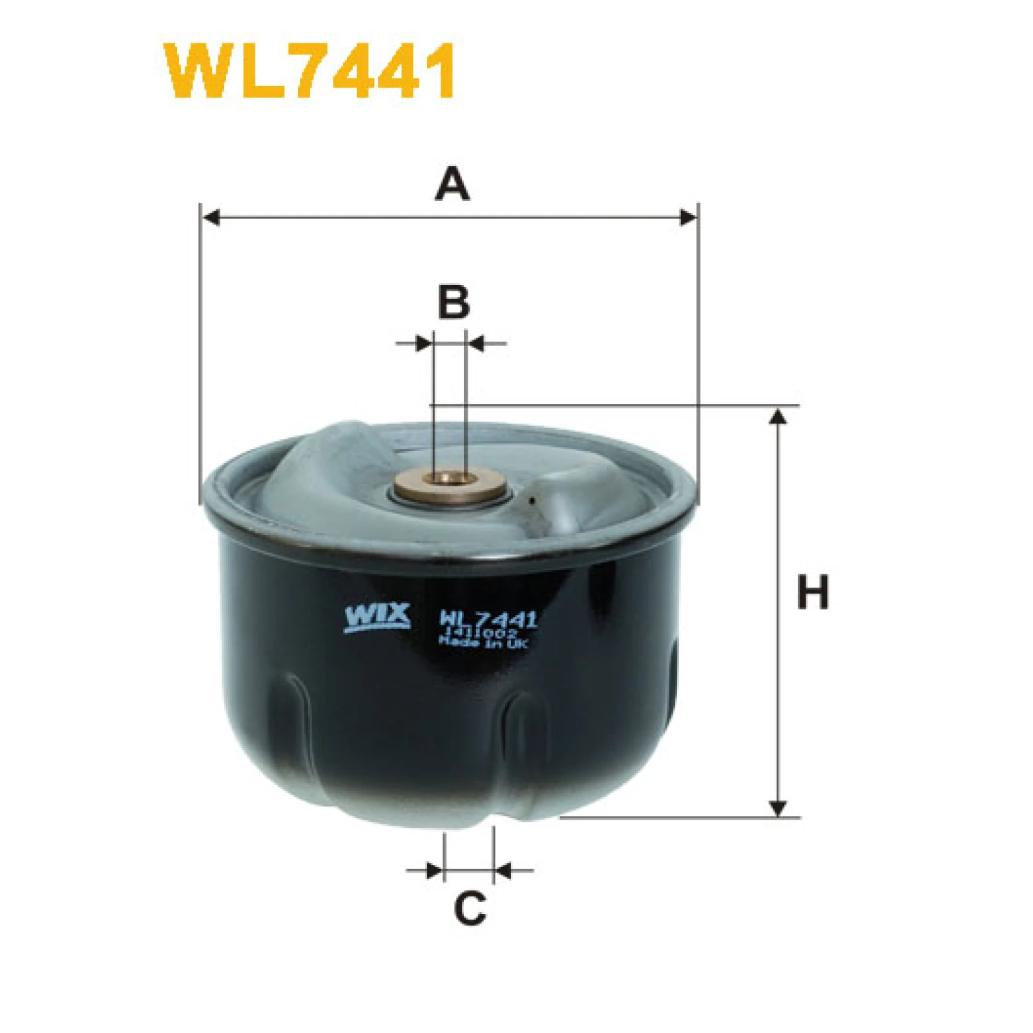 Фільтр оливи WIX FILTERS Ford Transit (WL7441)