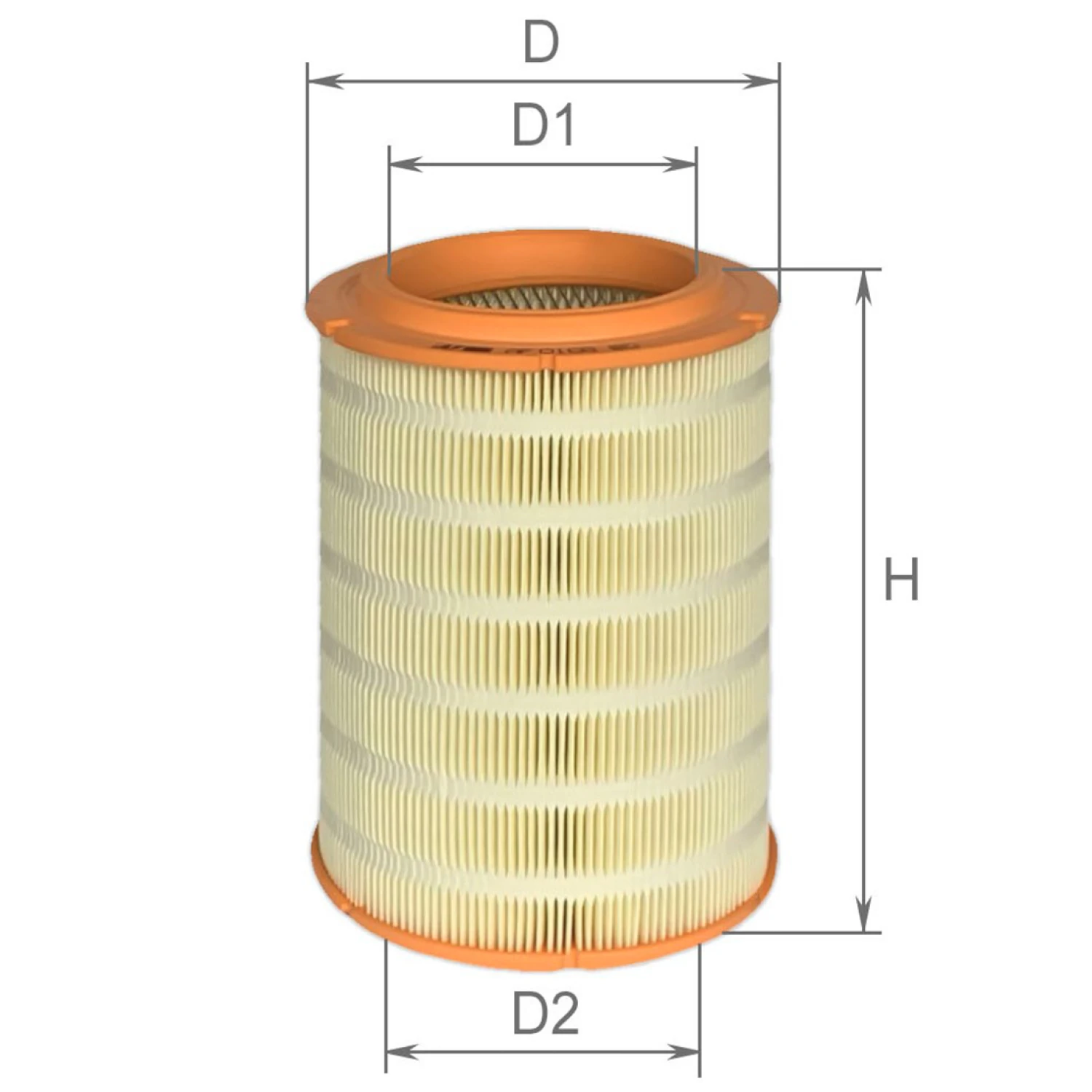 Фільтр повітряний ALPHA FILTER Hyundai HD-65,72, Богдан А069 (AF 0168)